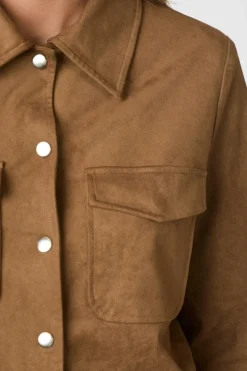 Neo Noir Sæt 🛍️|Overtøj & Jakker<Tamari Faux Suede Jacket 164712