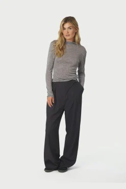 Neo Noir Bluser & Skjorter<Teddu Fine Rib Blouse 167164