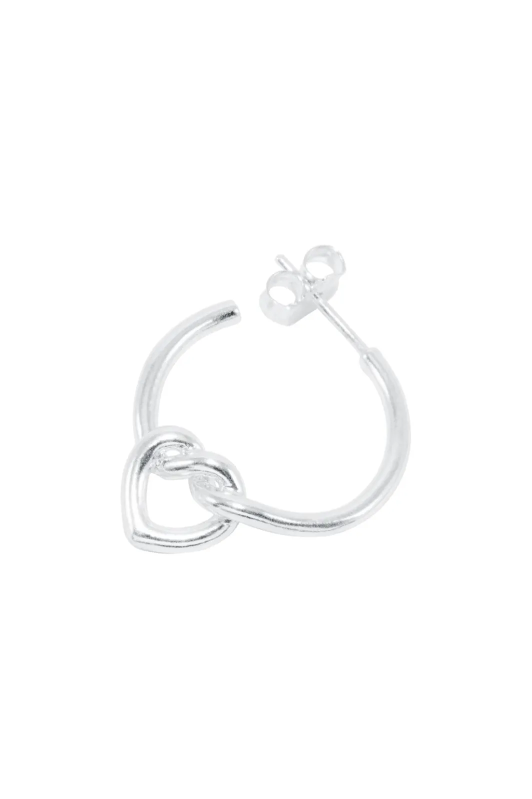 Jane Kønig Øreringe<Tied Heart Hoop THH-AW25-S