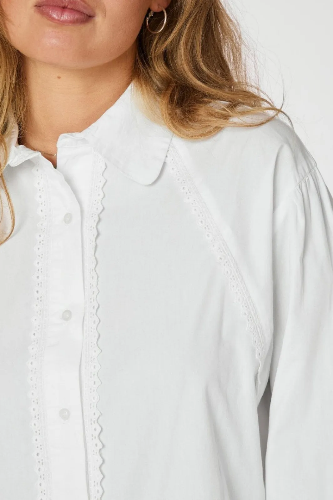 Clearance Tilly C Poplin Shirt 163534 Bluser & Skjorter|Ammevenligt Tøj