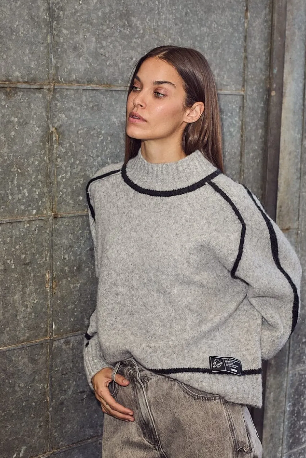 Best Toby Hem Line Knit HL10316 Strik|Bluser & Skjorter