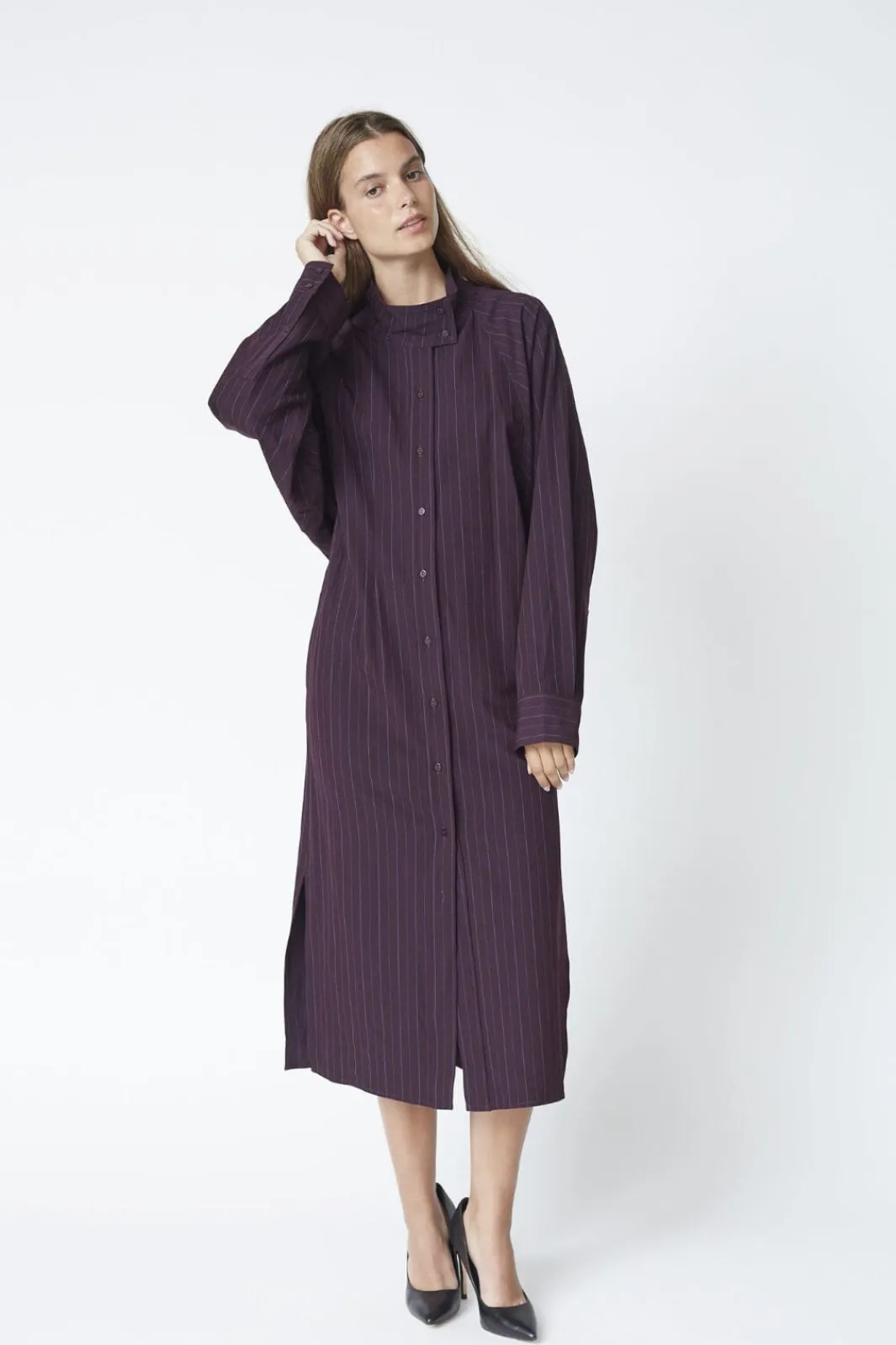 Co´Couture Kjoler|Ammevenligt Tøj<Trinnycc Stripe Batwing Dress 46011
