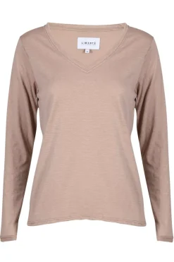 Clearance Ulla-Ls-Vneck-Tshirt 22159 Bluser & Skjorter