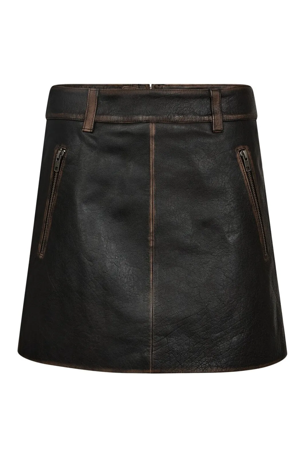 Haute L'Amitié Nederdele<Used Leather Crop Skirt HL10362