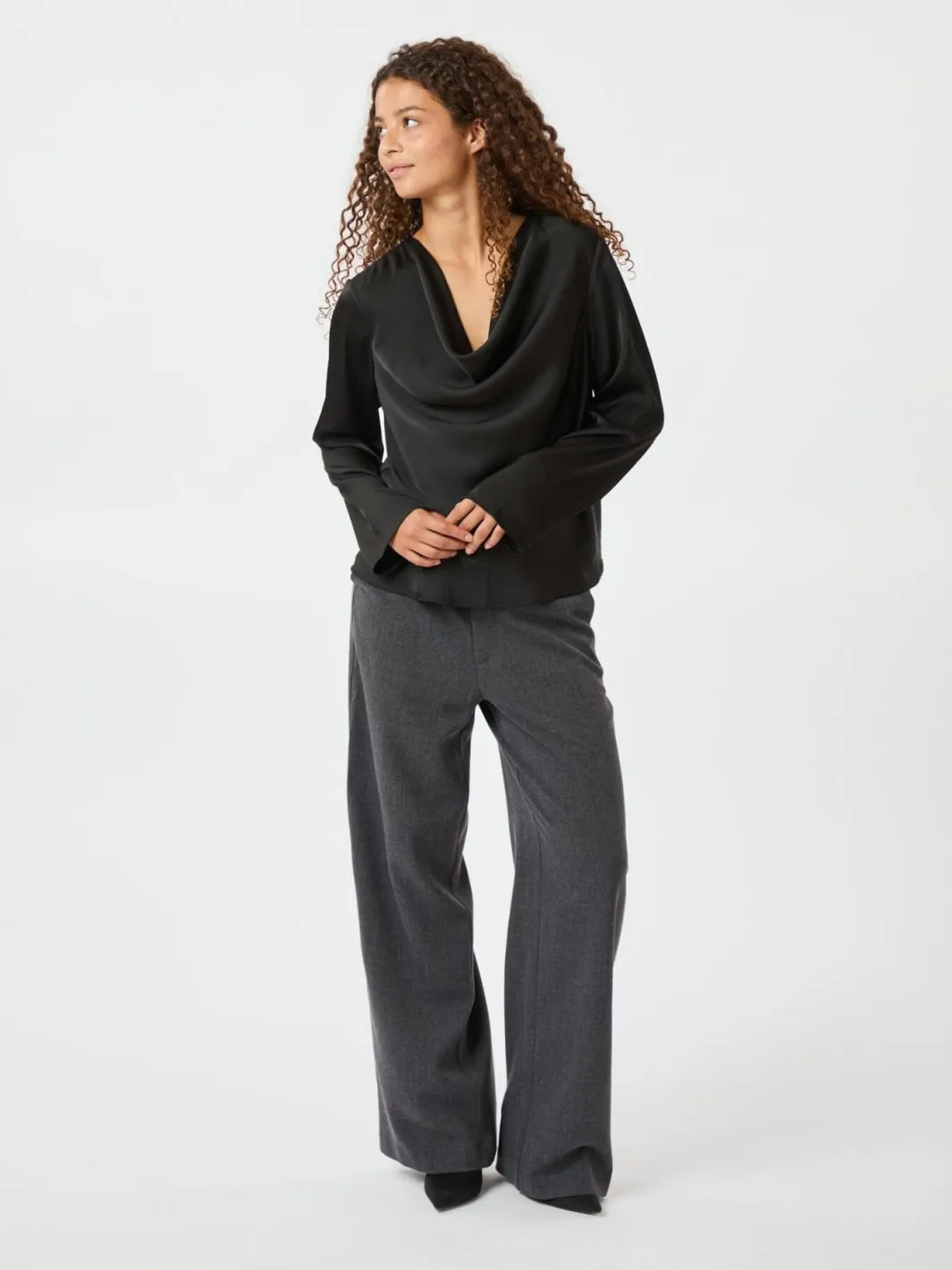Best Vallista Soft Satin Blouse 163844 Bluser & Skjorter