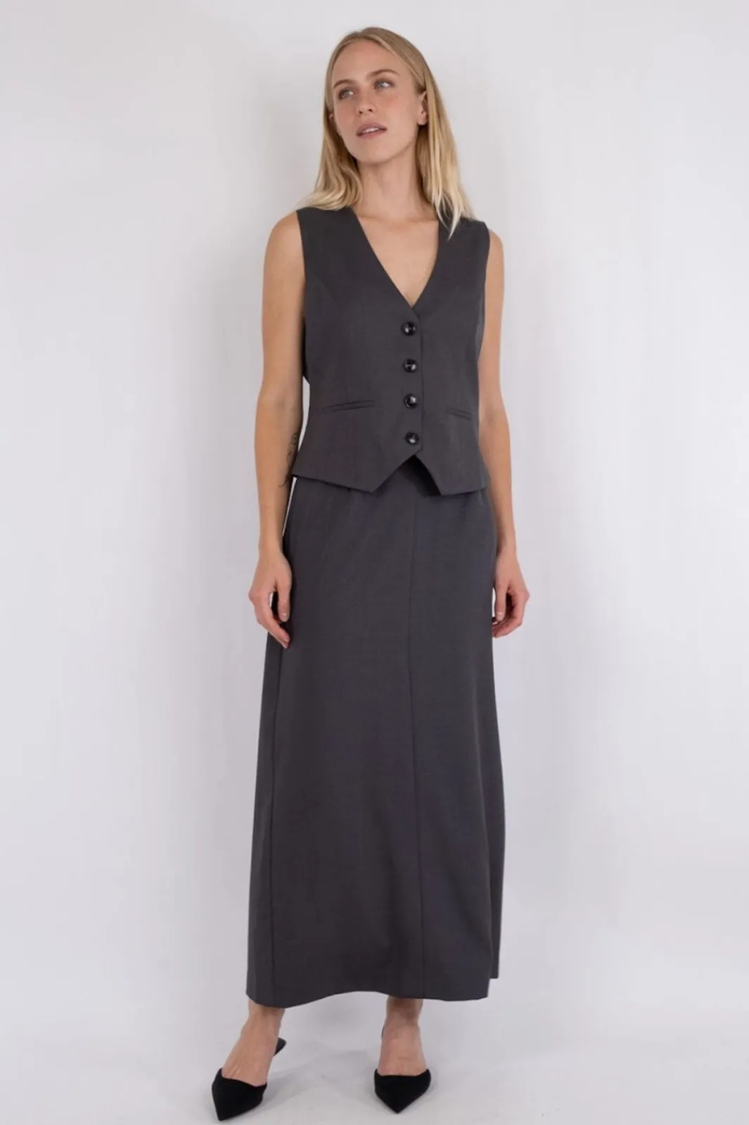 Neo Noir Veste<Vendetta Melange Vest