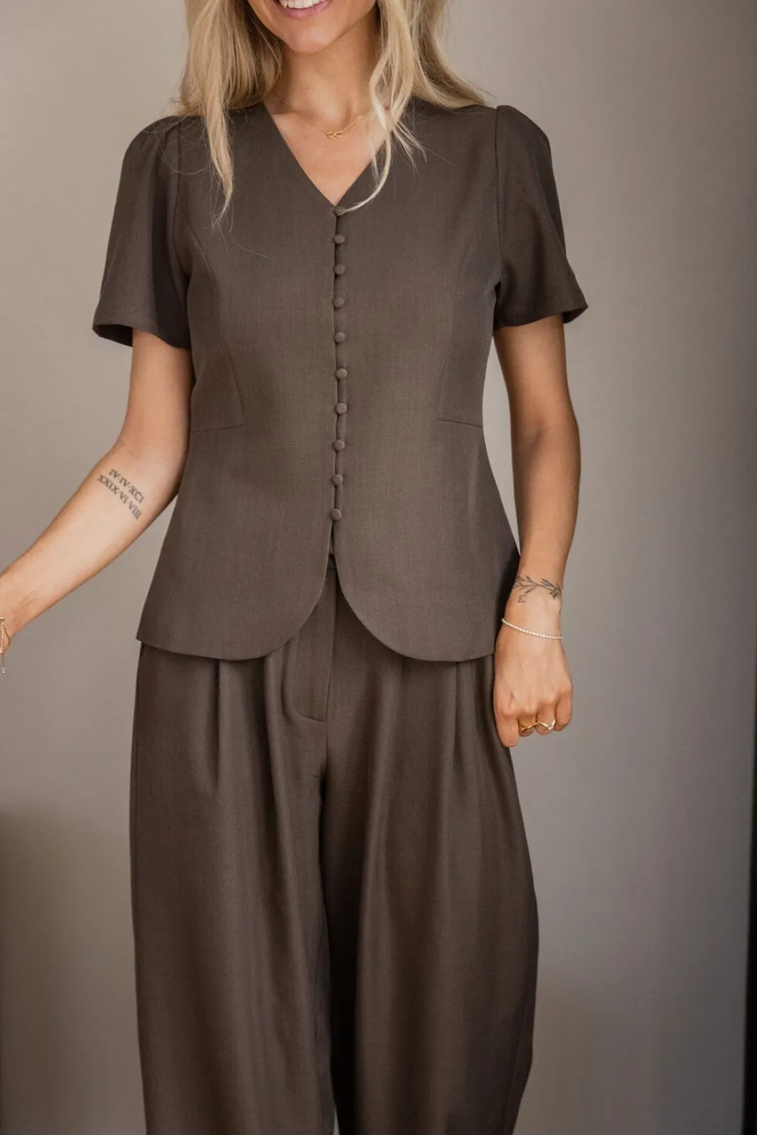 Online Vera Structure Blouse 167104 Bluser & Skjorter