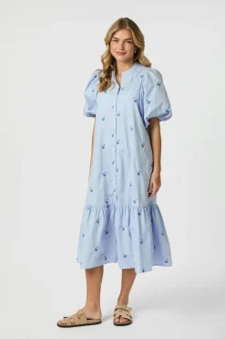 Neo Noir Kjoler|Ammevenligt Tøj<Veronica Embroidery Dress 165573