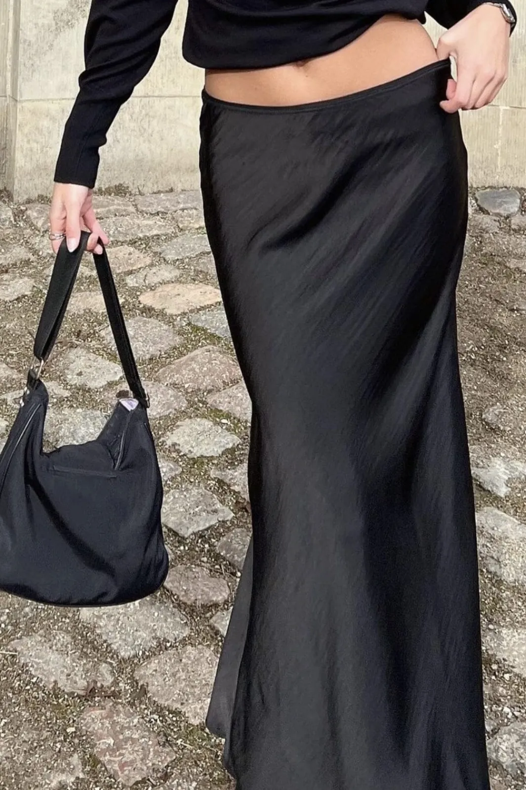 Neo Noir Nederdele<Vicky Heavy Sateen Skirt