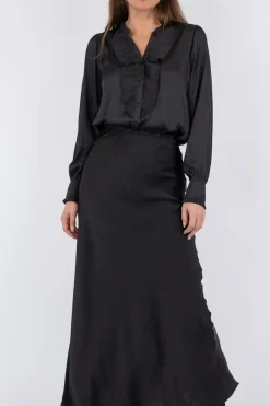 Neo Noir Nederdele<Vicky Heavy Sateen Skirt