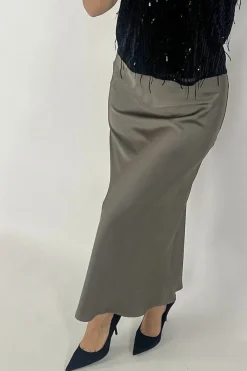 Neo Noir Nederdele<Vicky Heavy Sateen Skirt