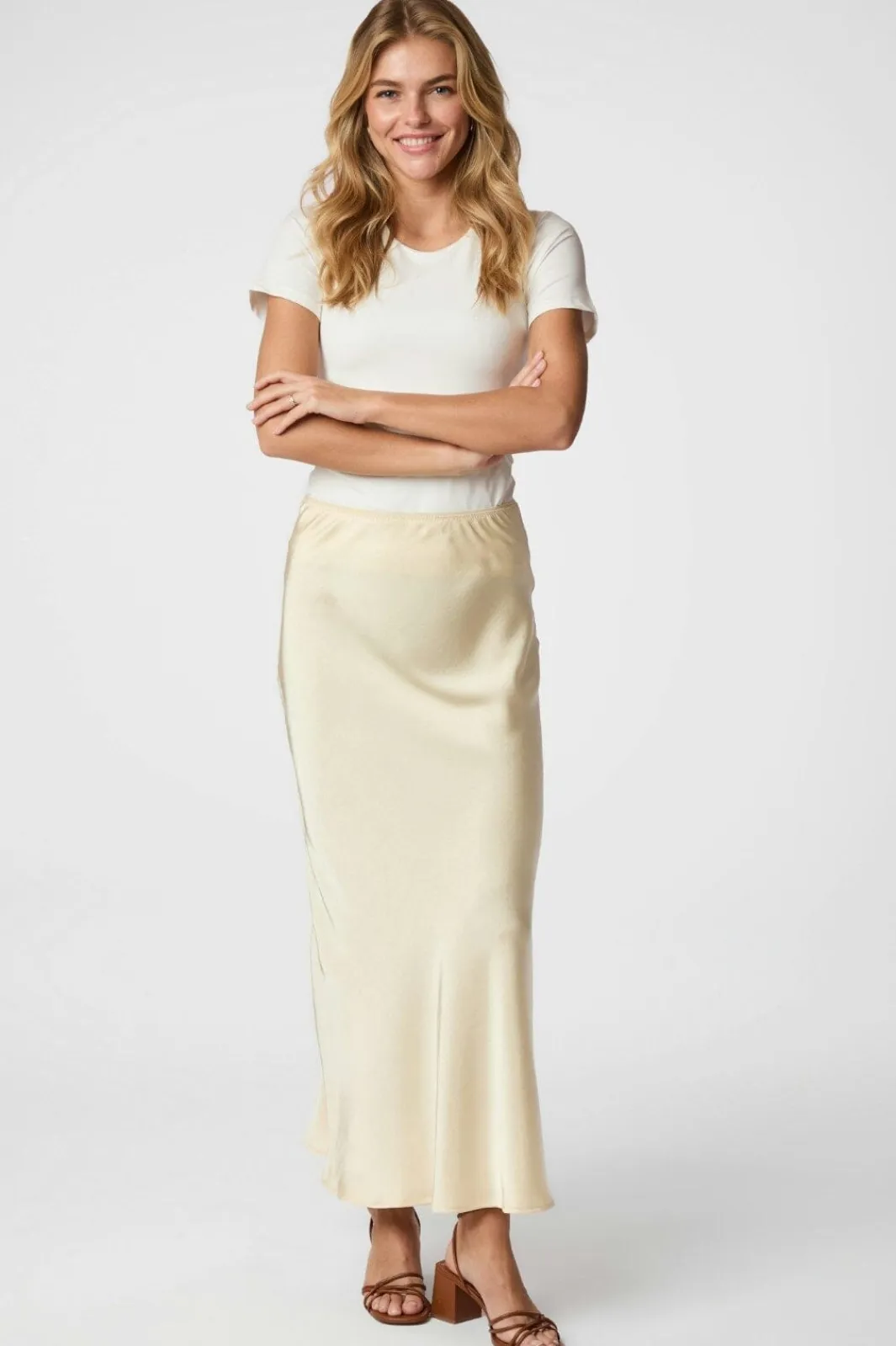 Vicky Heavy Sateen Skirt 159588 Nederdele