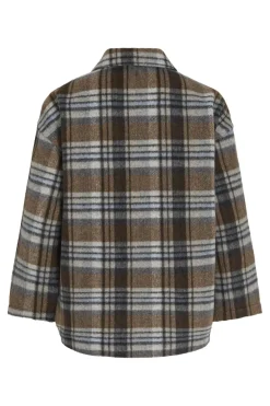 Vila Overtøj & Jakker<Viemie L/S Checked Shacket