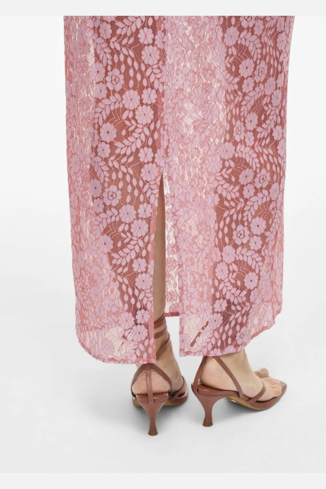 Hot Vihibo Midi Lace Skirt Nederdele