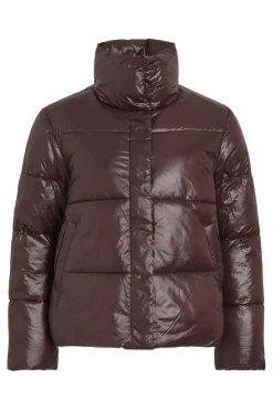 Vila Overtøj & Jakker<Vilidda L/S Shinny Puffer Short Jacket