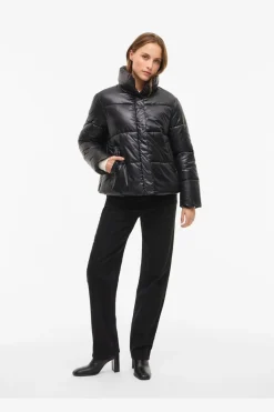 Outlet Vilidda L/S Shinny Puffer Short Jacket Overtøj & Jakker