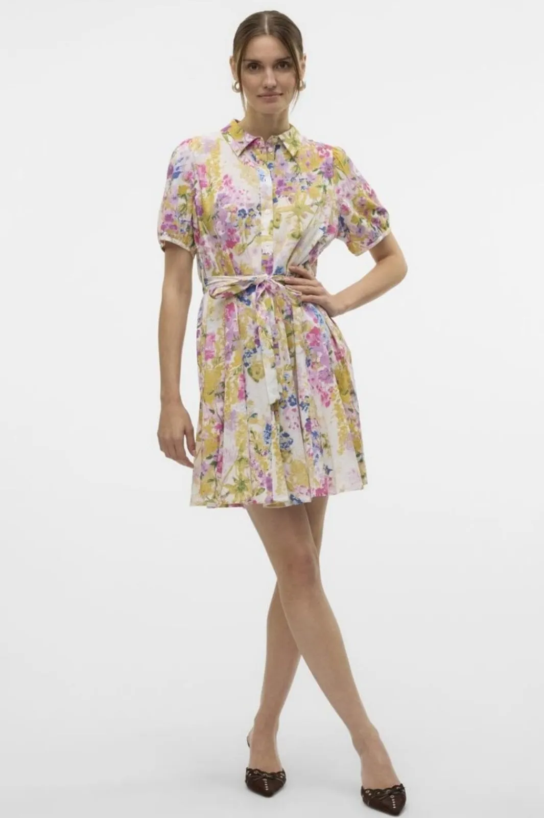 Online Vmdicthe 2/4 Short Volume Dress Kjoler|Ammevenligt Tøj