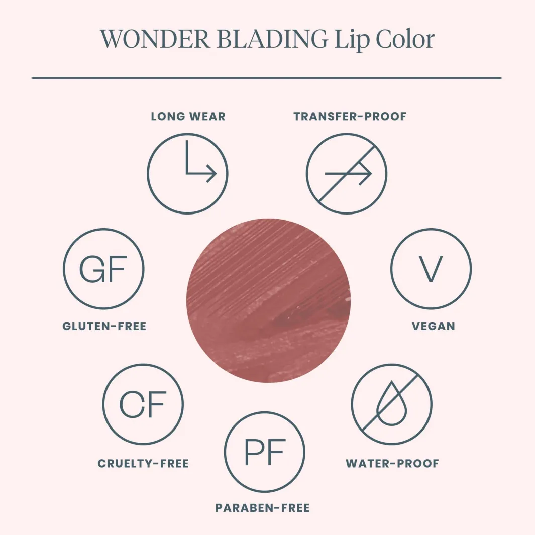 Wonderskin Læbestift<Wonder Blading Lip Stain Kit