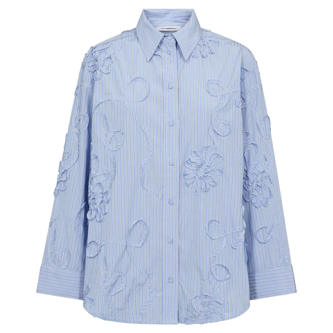 Co´Couture Bluser & Skjorter|Ammevenligt Tøj<Xaviercc Avy Stripe Shirt 45103