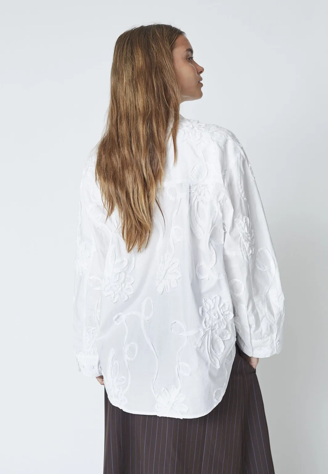 New Xaviercc Flower Shirt 45047 Bluser & Skjorter|Ammevenligt Tøj