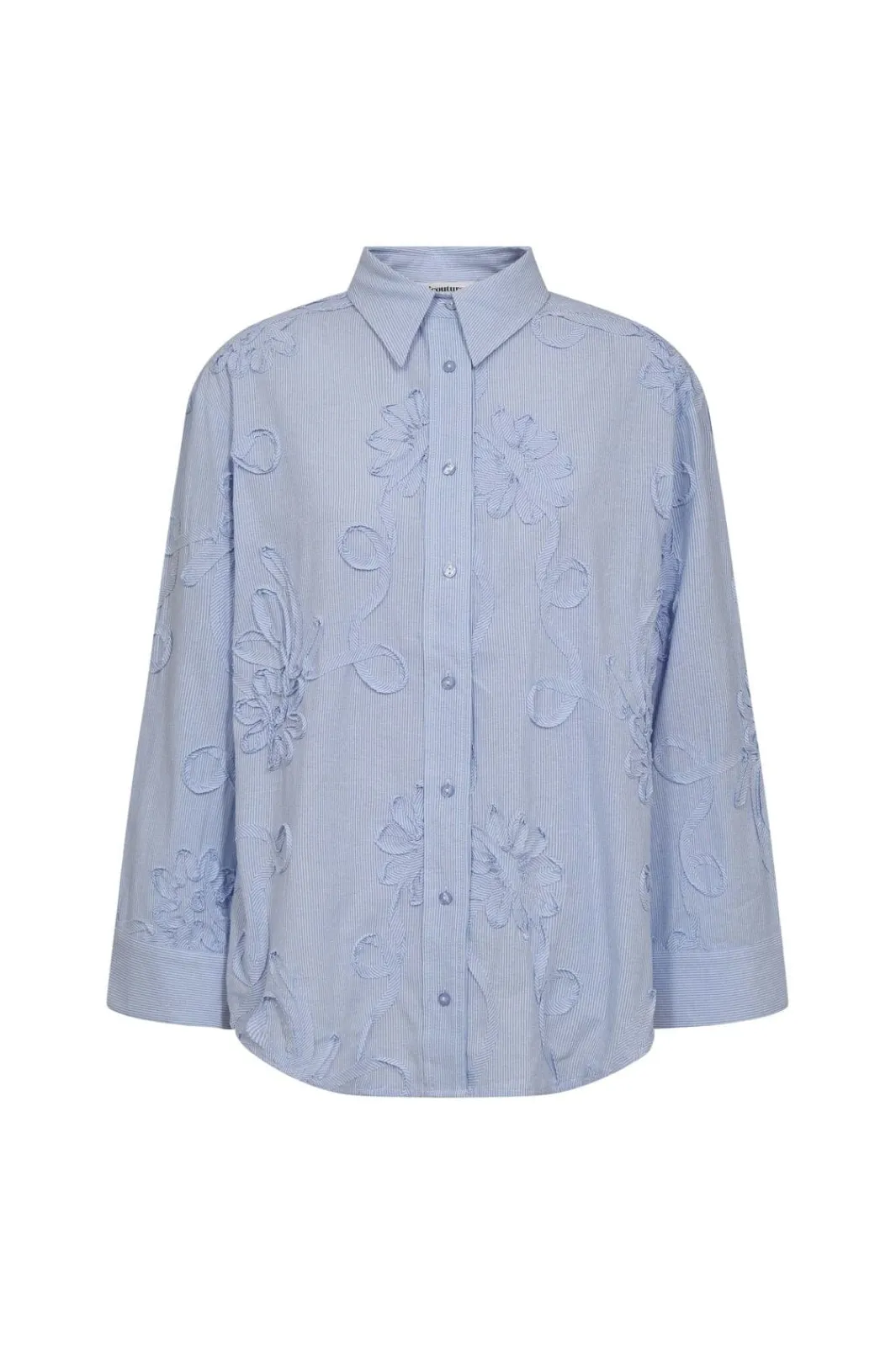 Co´Couture Bluser & Skjorter|Ammevenligt Tøj<Xaviercc Stripe Flower Shirt 45040