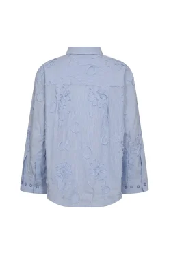 Co´Couture Bluser & Skjorter|Ammevenligt Tøj<Xaviercc Stripe Flower Shirt 45040