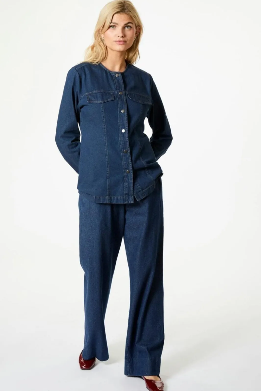Neo Noir Bukser, Jeans & Leggings<Yana Denim Long Pants