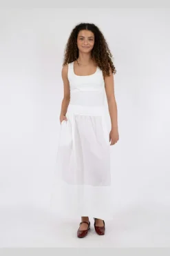 Online Yara Long Poplin Skirt 163076 Nederdele