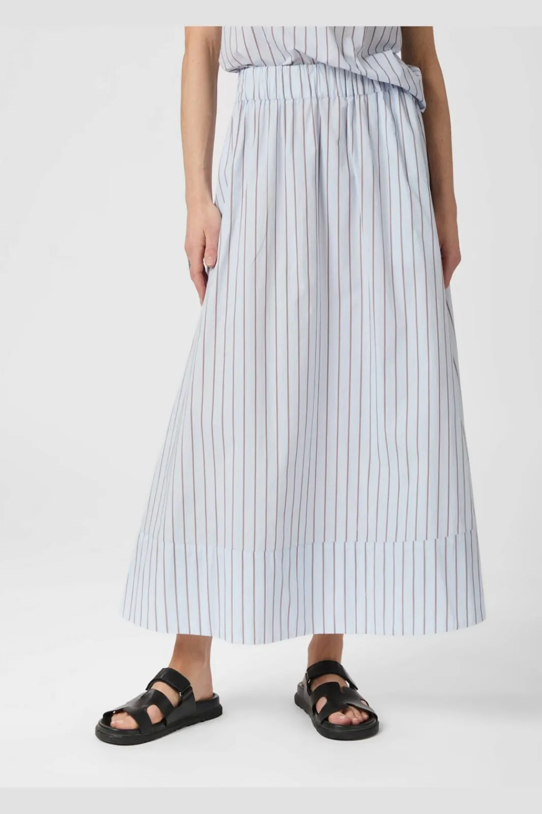 Sale Yara Stripe Long Skirt 165286 Nederdele
