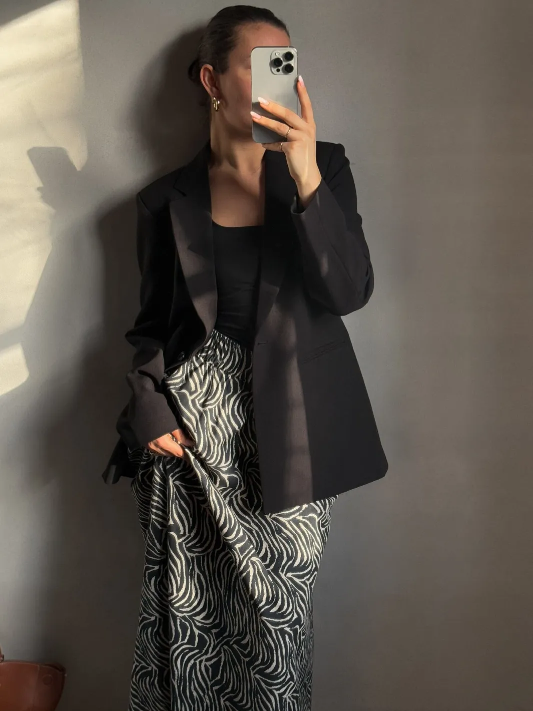 Neo Noir Nederdele<Yara Zebra Long Skirt 164709