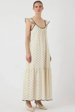 Hot dobby Sl Ankle Dress Kjoler