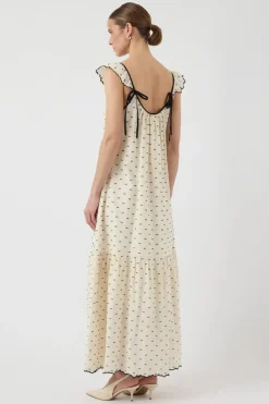 Hot dobby Sl Ankle Dress Kjoler