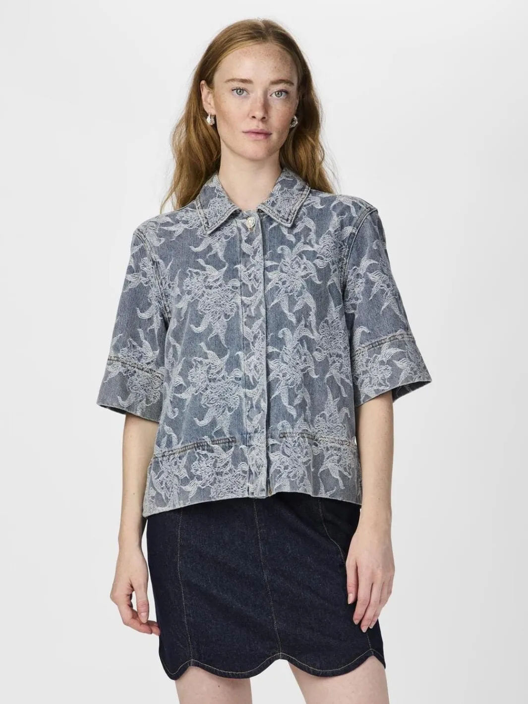 Clearance flamera 2/4 Denim Shirt Bluser & Skjorter|Ammevenligt Tøj