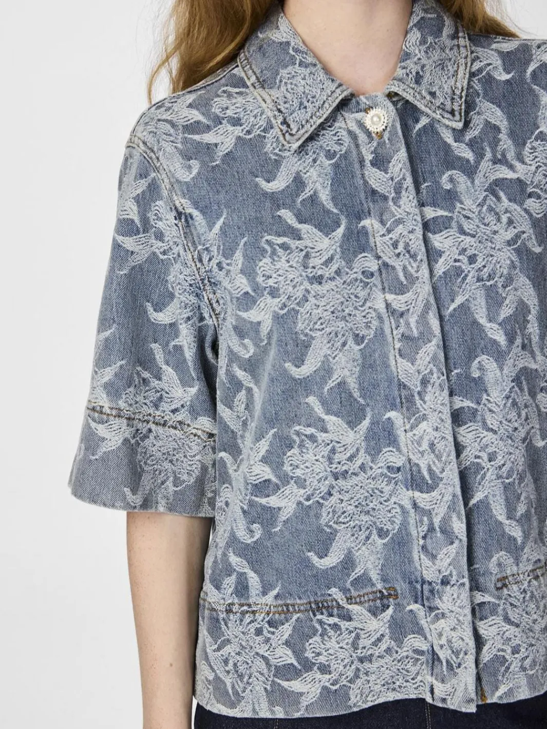 Clearance flamera 2/4 Denim Shirt Bluser & Skjorter|Ammevenligt Tøj