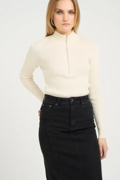 Gestuz Bluser & Skjorter|Strik<Yasmiagz Zipper Pullover 10909819