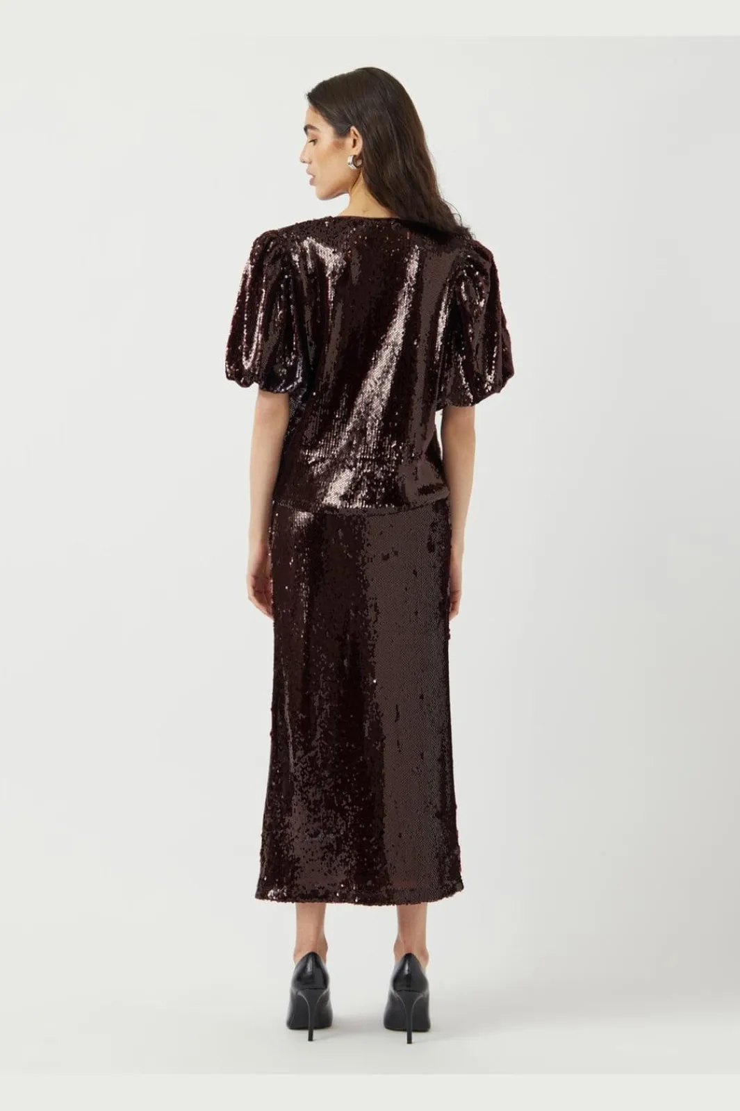 YAS T-Shirts & Toppe<royalina 2/4 Sequin Top
