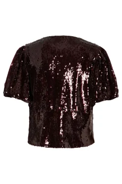 YAS T-Shirts & Toppe<royalina 2/4 Sequin Top