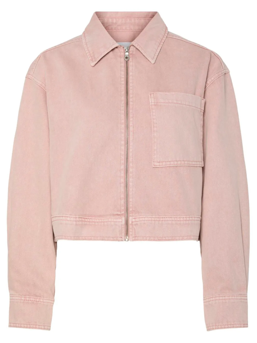 YAS Overtøj & Jakker<sun Ls Crop Denim Jacket Fest