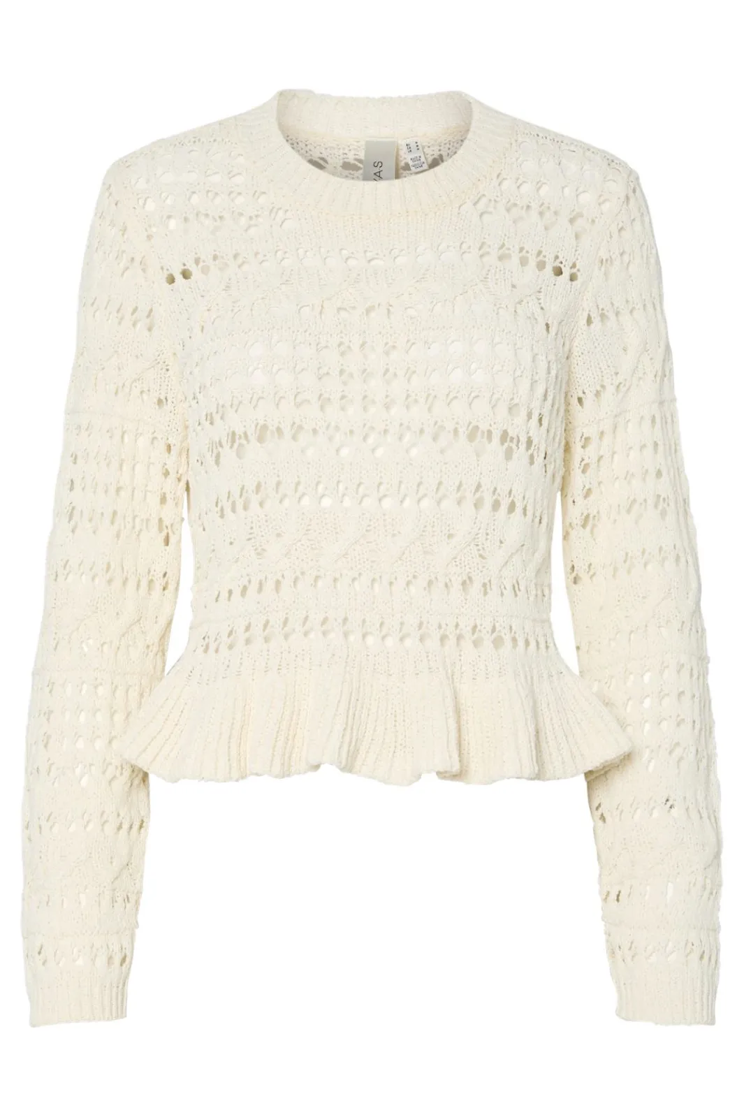 YAS Bluser & Skjorter|Strik<tucca Ls Short Knit Pullover