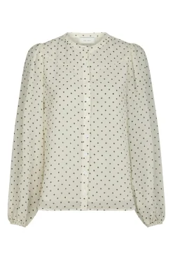 New Yrima Dot Blouse 166076 Bluser & Skjorter|Ammevenligt Tøj